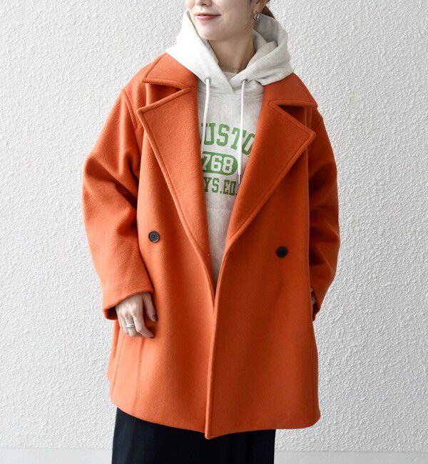 SHIPS any「《一部追加予約》【WEB限定】PURE WOOL コクーン テーラード ショート コート 26AW」|その他|