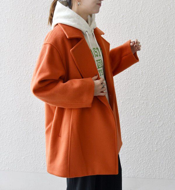 SHIPS any「《一部追加予約》【WEB限定】PURE WOOL コクーン テーラード ショート コート 26AW」|その他|