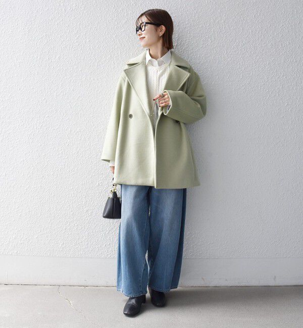 SHIPS any「《一部追加予約》【WEB限定】PURE WOOL コクーン テーラード ショート コート 26AW」|その他|