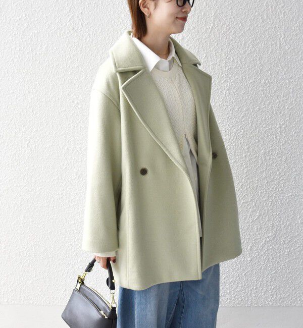 SHIPS any「《一部追加予約》【WEB限定】PURE WOOL コクーン テーラード ショート コート 26AW」|その他|