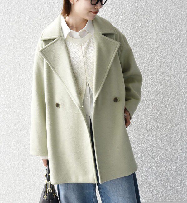 SHIPS any「《一部追加予約》【WEB限定】PURE WOOL コクーン テーラード ショート コート 26AW」|その他|