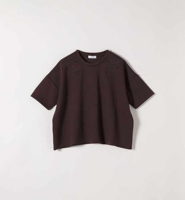 SHIPS any「〈洗濯機可能〉エンブロイダリー ショートスリーブ プルオーバー」|Tシャツ・カットソー|