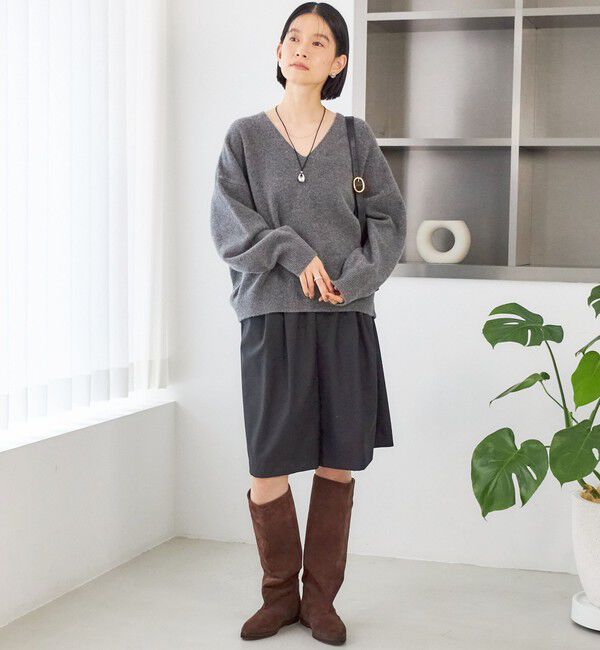 SHIPS for women「〈手洗い可能〉ウール カシミヤ V ネック プルオーバー」|ニット・セーター|