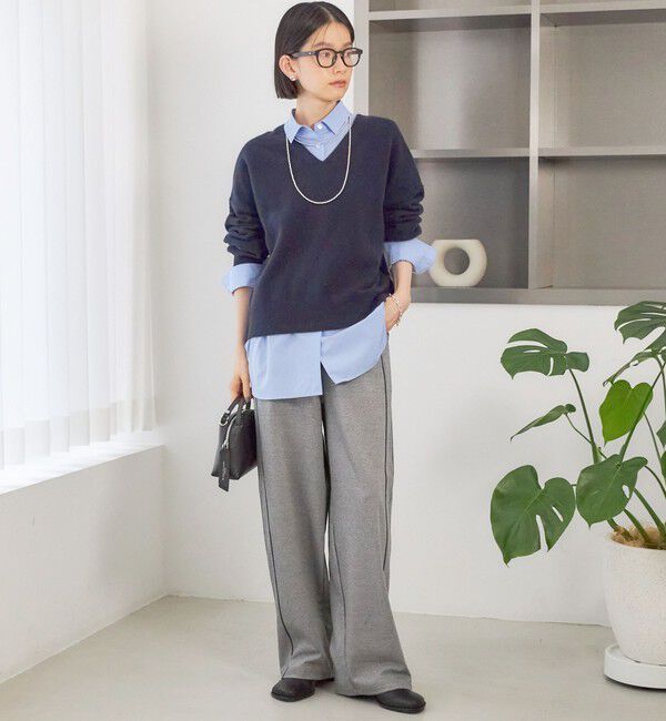 SHIPS for women「〈手洗い可能〉ウール カシミヤ V ネック プルオーバー」|ニット・セーター|