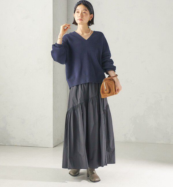 SHIPS for women「〈手洗い可能〉ウール カシミヤ V ネック プルオーバー」|ニット・セーター|