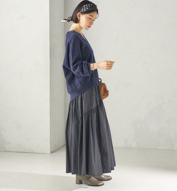 SHIPS for women「〈手洗い可能〉ウール カシミヤ V ネック プルオーバー」|ニット・セーター|