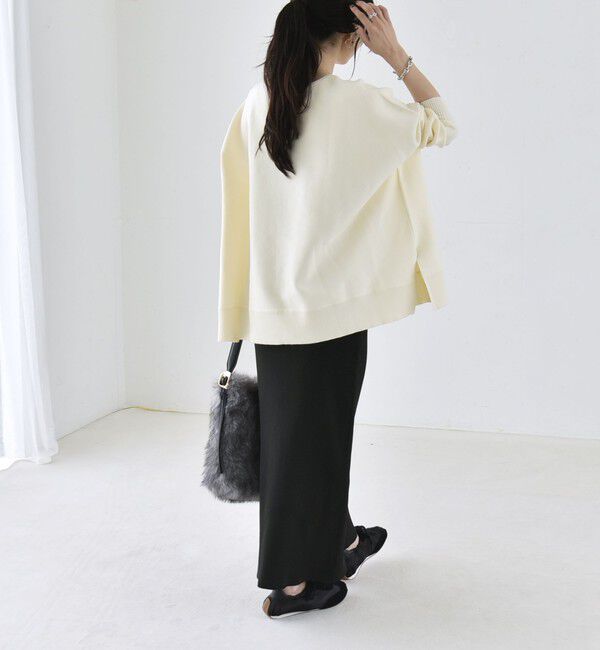 quaranciel「〈洗濯機可能〉ボートネック ワイド ニット プルオーバー 26AW」|ニット・セーター|