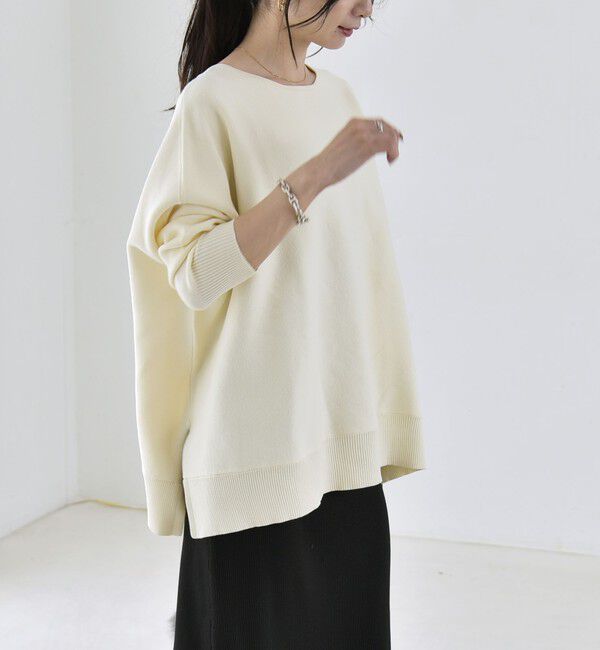 quaranciel「〈洗濯機可能〉ボートネック ワイド ニット プルオーバー 26AW」|ニット・セーター|