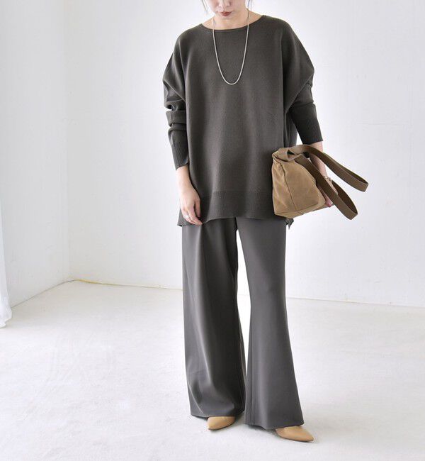 quaranciel「〈洗濯機可能〉ボートネック ワイド ニット プルオーバー 26AW」|ニット・セーター|
