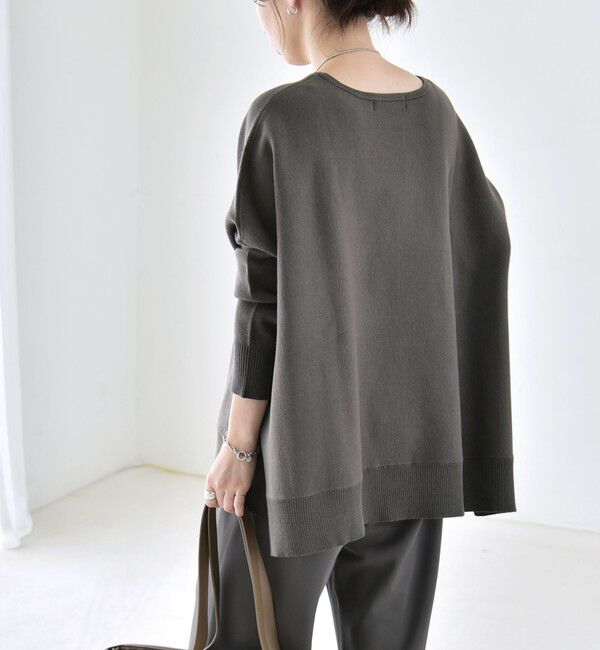 quaranciel「〈洗濯機可能〉ボートネック ワイド ニット プルオーバー 26AW」|ニット・セーター|