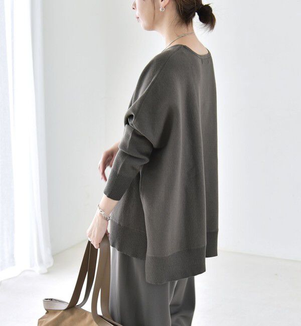 quaranciel「〈洗濯機可能〉ボートネック ワイド ニット プルオーバー 26AW」|ニット・セーター|