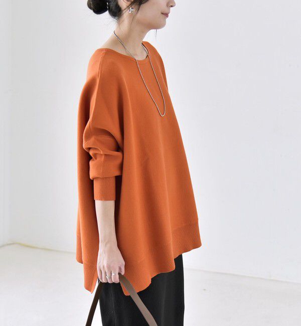 quaranciel「〈洗濯機可能〉ボートネック ワイド ニット プルオーバー 26AW」|ニット・セーター|