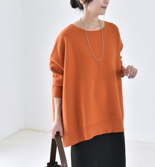 quaranciel「〈洗濯機可能〉ボートネック ワイド ニット プルオーバー 26AW」|ニット・セーター|