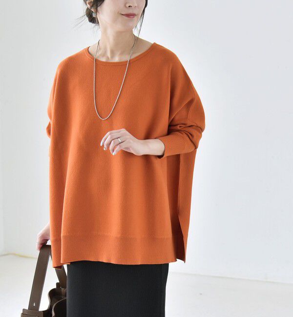 quaranciel「〈洗濯機可能〉ボートネック ワイド ニット プルオーバー 26AW」|ニット・セーター|