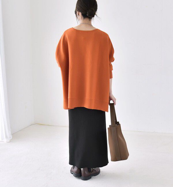 quaranciel「〈洗濯機可能〉ボートネック ワイド ニット プルオーバー 26AW」|ニット・セーター|
