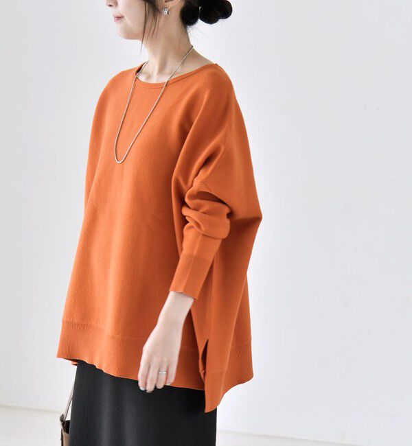 quaranciel「〈洗濯機可能〉ボートネック ワイド ニット プルオーバー 26AW」|ニット・セーター|
