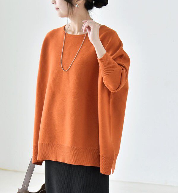 quaranciel「〈洗濯機可能〉ボートネック ワイド ニット プルオーバー 26AW」|ニット・セーター|