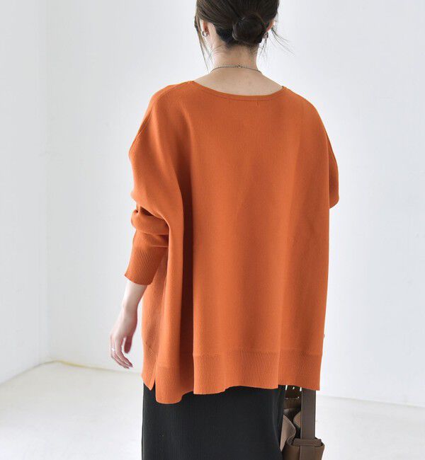 quaranciel「〈洗濯機可能〉ボートネック ワイド ニット プルオーバー 26AW」|ニット・セーター|