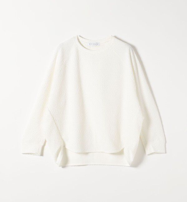 quaranciel「〈手洗い可能〉ツイードライク ジャージー コクーン プルオーバー」|Tシャツ・カットソー|