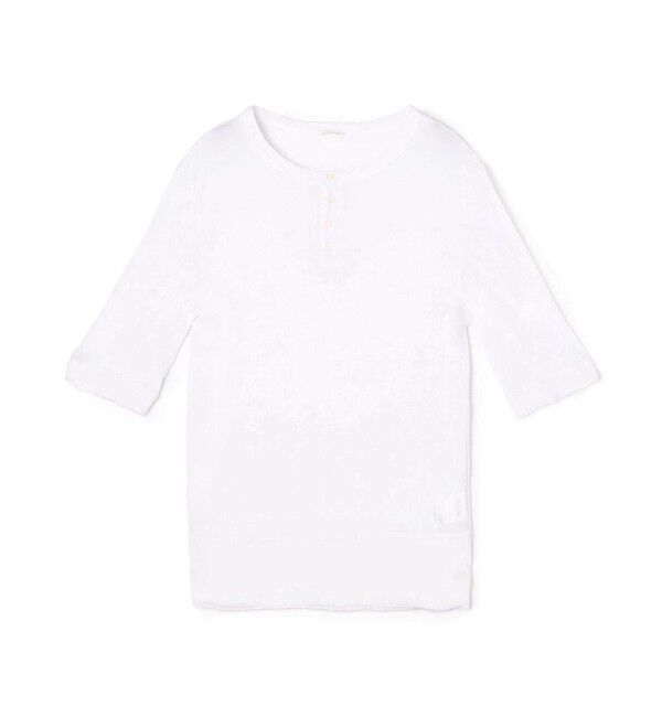 GALERIE VIE「ガーゼジャージー ヘンリーネックプルオーバー」|Tシャツ・カットソー|11 ホワイト