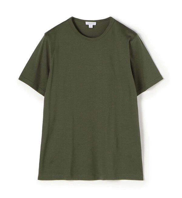 TOMORROWLAND BUYING WEAR「SUNSPEL コットン クルーネックTシャツ」|Tシャツ・カットソー|55 Pine Green