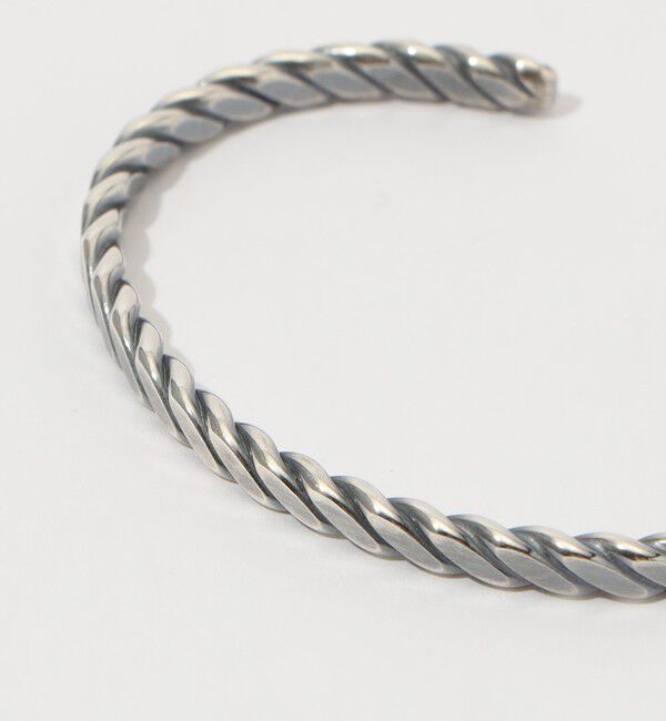TOMORROWLAND GOODS「STUDEBAKER METALS PLAIT CUFF ツイスト シルバーバングル」|ブレスレット・バングル|