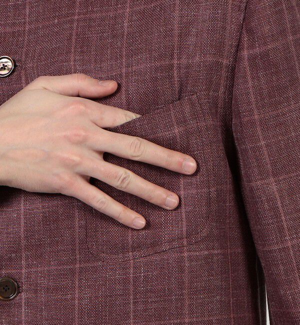TOMORROWLAND BUYING WEAR「【別注】CARUSO ウールシルクリネン フォレスティエールジャケット」|ノーカラージャケット|