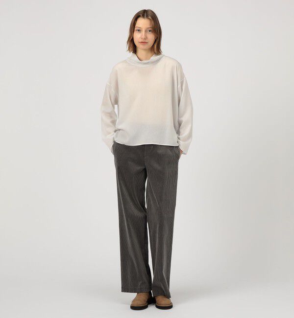 GALERIE VIE「セルロースシルクブロード ハイネックプルオーバーシャツ」|シャツ・ブラウス|