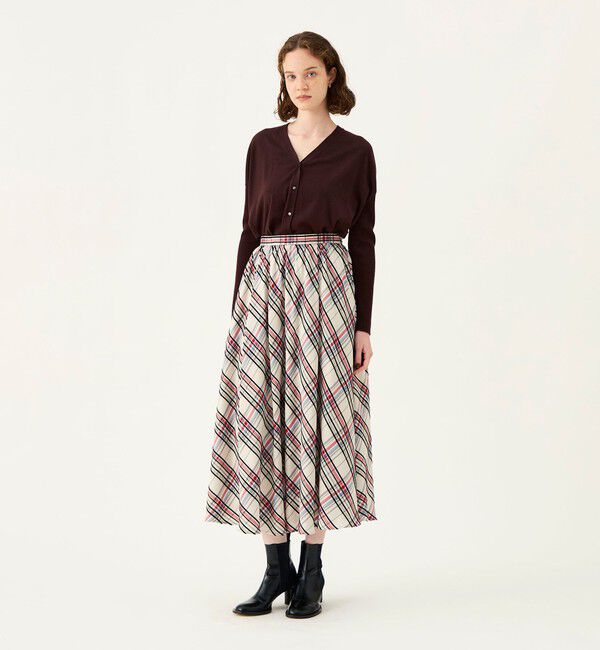 Ballsey「カラープラッド サーキュラースカート」|スカート|