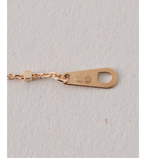Lilas by Spick&Span「グリッターチェーン65cmネックレス K10」|ネックレス|