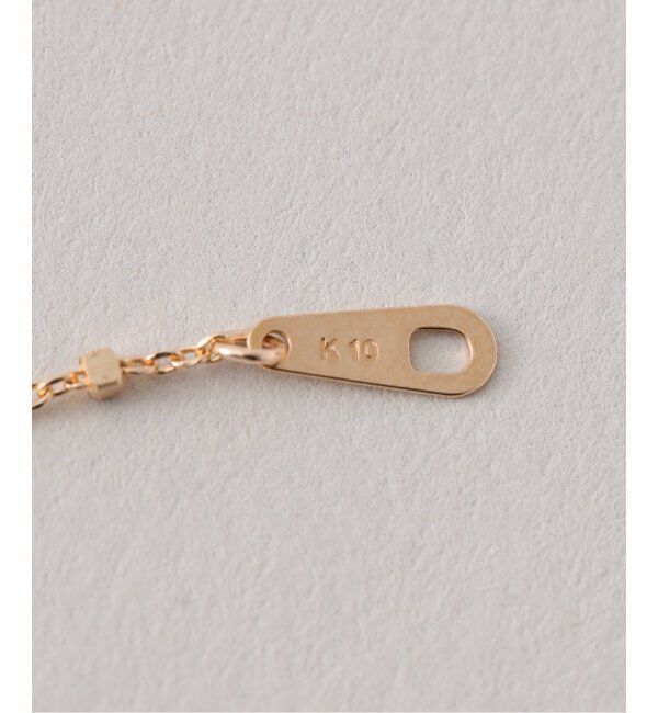 Lilas by Spick&Span「グリッターチェーン65cmネックレス K10」|ネックレス|