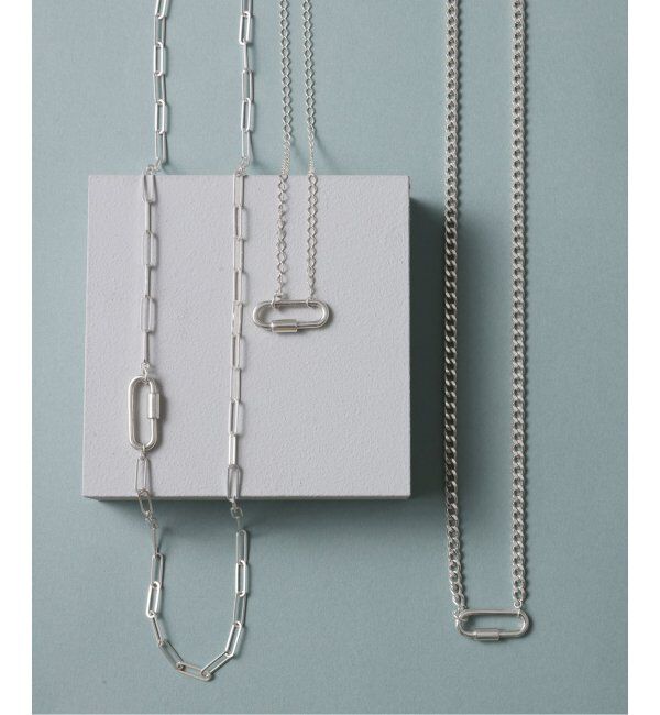 Spick and Span「【SAMH by LILAS】カラビナキヘイチェーンネックレス SV」|ネックレス|