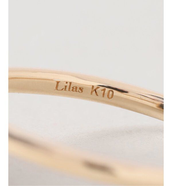 Lilas by Spick&Span「《WEB限定》スライスオニキススクエアリング K10」|リング|