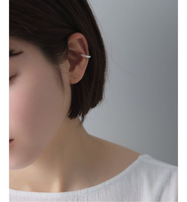 Spick and Span「【SAMH by LILAS】カフイヤリングオーバル SV（片耳）」|イヤーカフ|