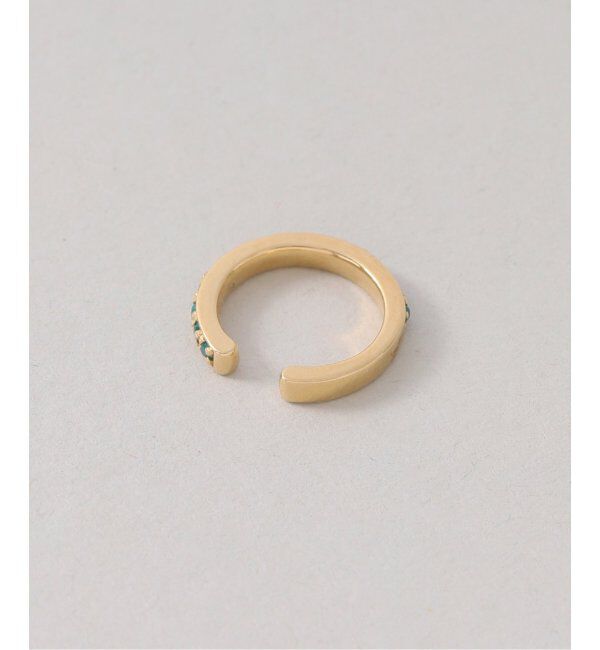 Spick and Span「《WEB限定》【SAMH by LILAS】イヤーカフグリーンアゲート SV(片耳)」|イヤーカフ|
