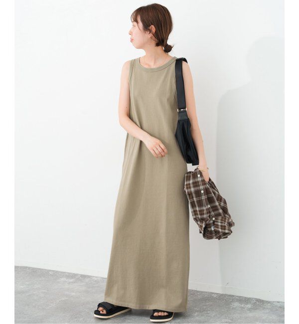 Spick and Span「《追加》天竺アメスリロングワンピース」|ワンピース|