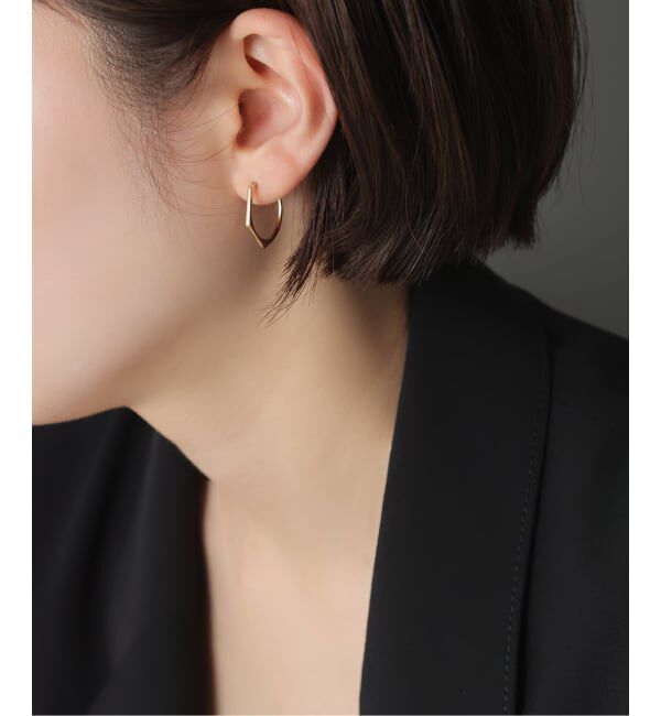 Lilas by Spick&Span「arrowライン ピアス K10(両耳)」|ピアス|