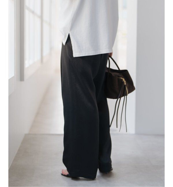 Spick and Span「ワッシャーサテンイージーパンツ」|その他|
