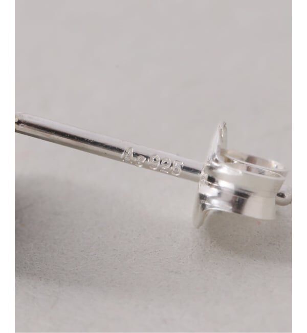 Spick and Span「【SAMH by LILAS】ダイヤモンドカットオニキスピアス SV（両耳）」|ピアス|