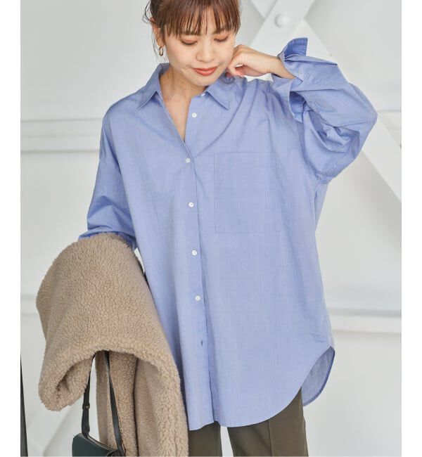 Spick and Span「《WEB限定 / 追加2》50コットンオーバーシャツ」|シャツ・ブラウス|