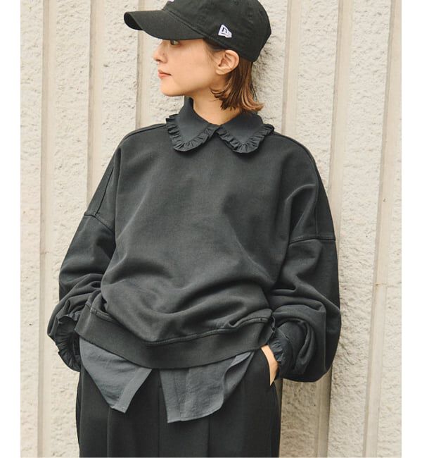 Spick and Span「《WEB限定 / 追加》フリルカラーブラウス」|シャツ・ブラウス|