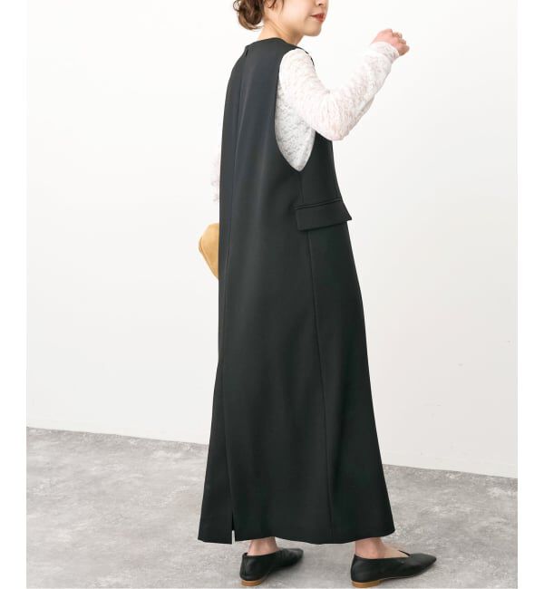 Spick and Span「《WEB限定 / 追加》ダブルクロスVネックワンピース」|ワンピース|