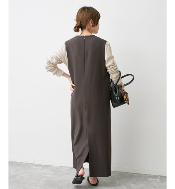 Spick and Span「《WEB限定 / 追加》ダブルクロスVネックワンピース」|ワンピース|