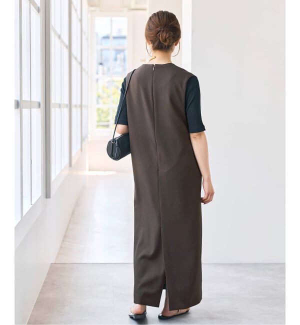 Spick and Span「《WEB限定 / 追加》ダブルクロスVネックワンピース」|ワンピース|