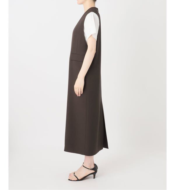 Spick and Span「《WEB限定 / 追加》ダブルクロスVネックワンピース」|ワンピース|