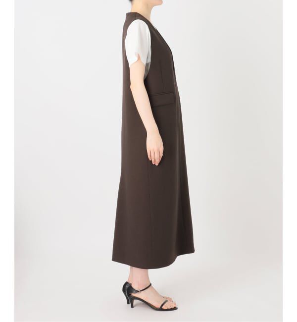 Spick and Span「《WEB限定 / 追加》ダブルクロスVネックワンピース」|ワンピース|