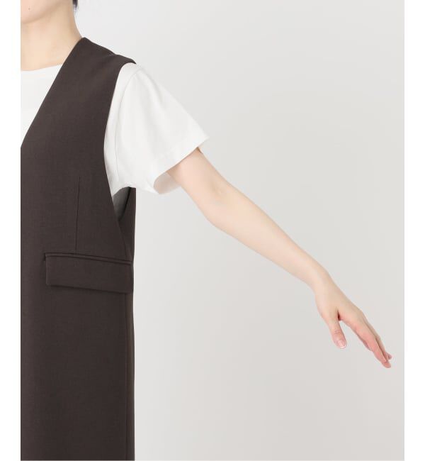 Spick and Span「《WEB限定 / 追加》ダブルクロスVネックワンピース」|ワンピース|
