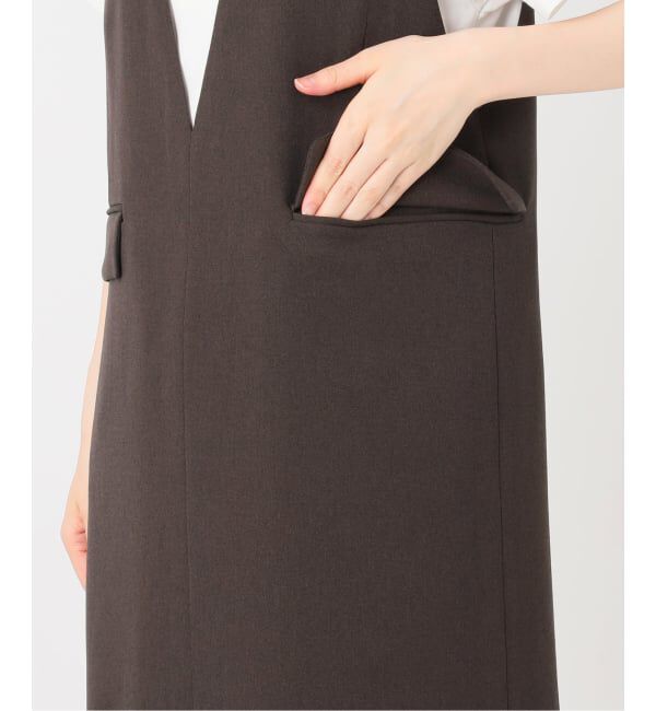 Spick and Span「《WEB限定 / 追加》ダブルクロスVネックワンピース」|ワンピース|