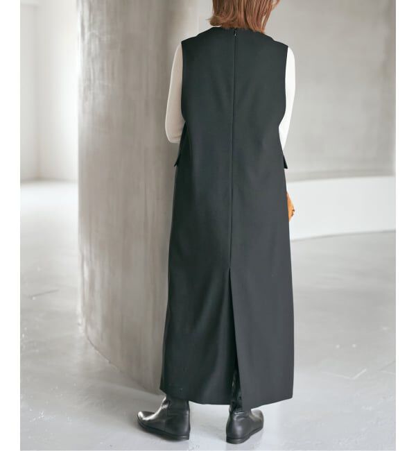 Spick and Span「《WEB限定 / 追加》ダブルクロスVネックワンピース」|ワンピース|