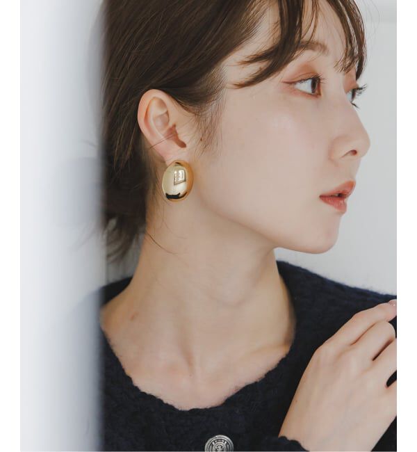 NOBLE「《追加2》PETIT MOMENTS/プティモーメント Oval Stud Earrings」|ピアス|